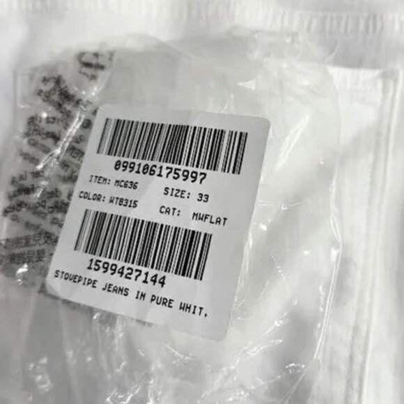 Madewell Women's Straight Leg Jeans - White - Picture 10 of 14